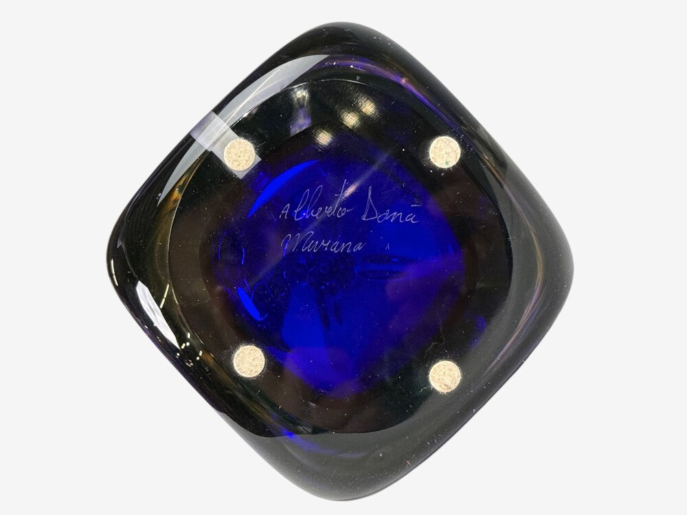 Alberto Donà, Table Lamps, Blue Murano Glass, Italy, 1995