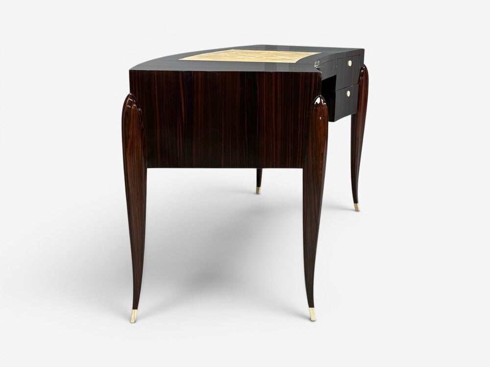 Émile-Jacques Ruhlmann Attr., Macassar Mahogany, Shagreen, France, 1900s