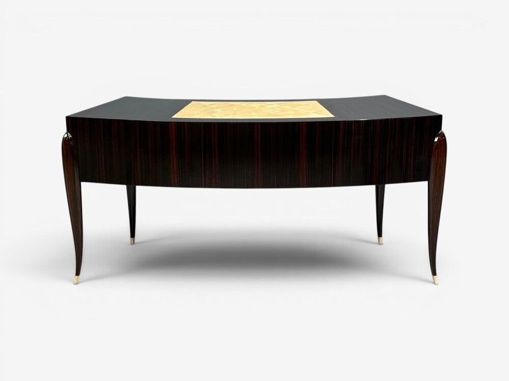 Émile-Jacques Ruhlmann Attr., Macassar Mahogany, Shagreen, France, 1900s