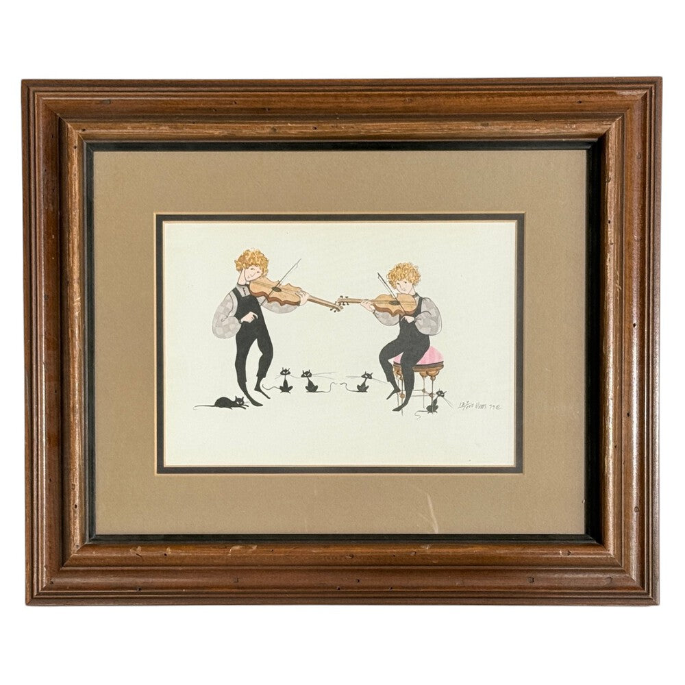 P. Buckley Moss, Framed Folksy Artwork Print, USA, 1979