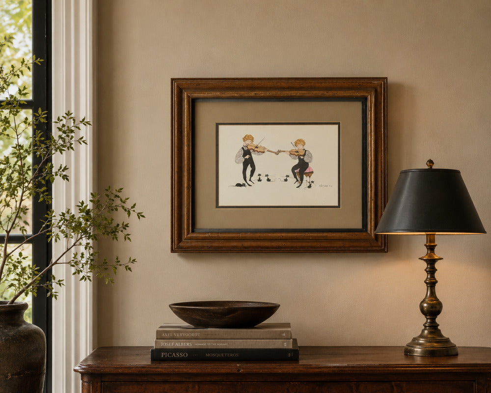P. Buckley Moss, Framed Folksy Artwork Print, USA, 1979