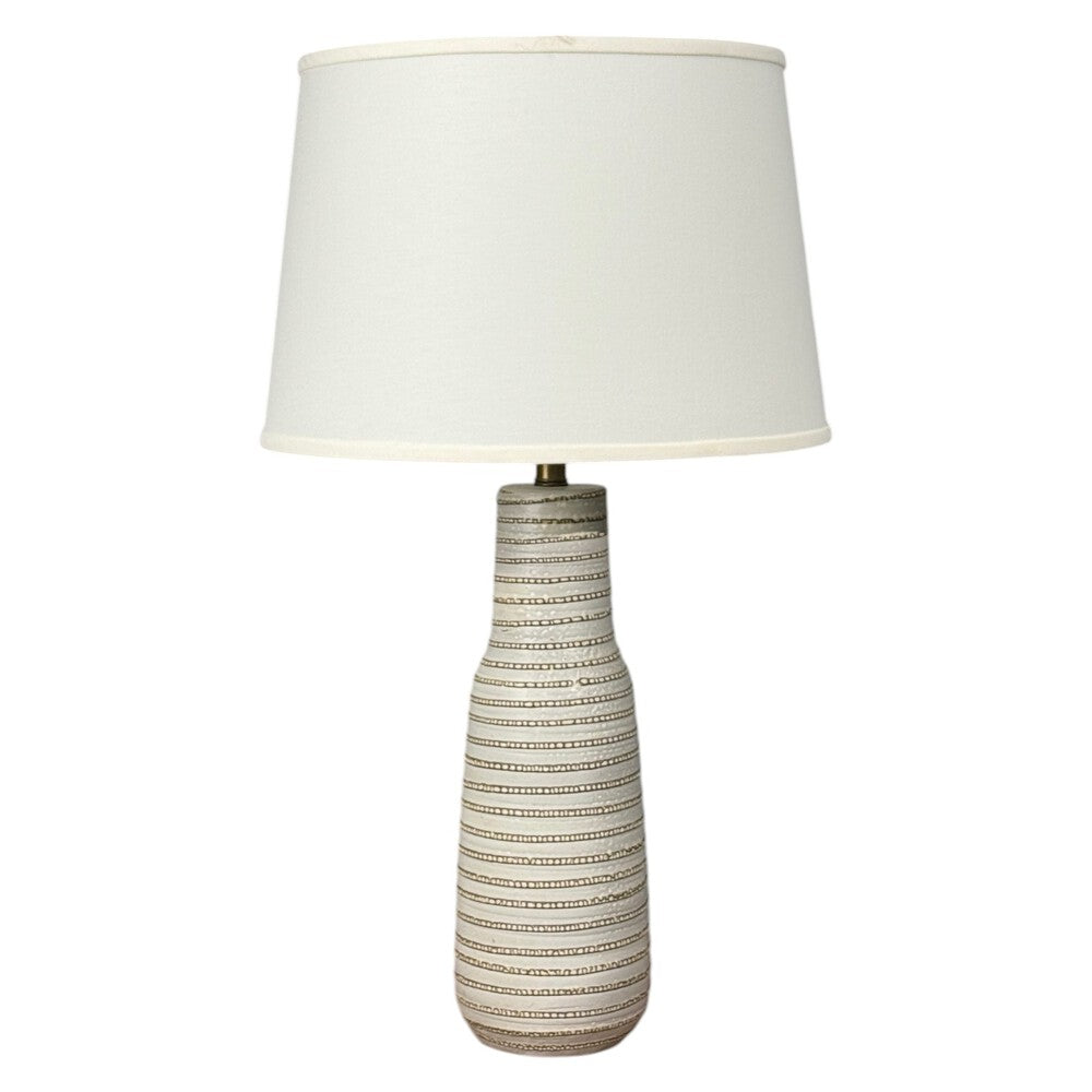 Gordon & Jane Martz, Large Table Lamp, Light Grey Ceramic, USA, 1960s