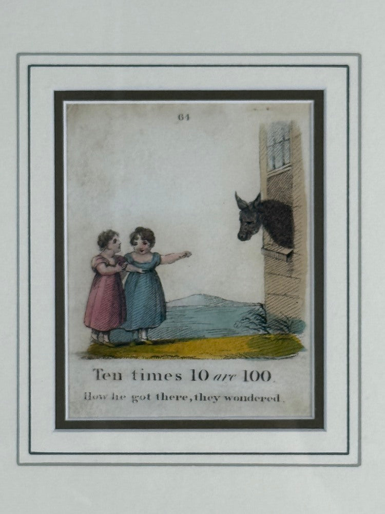 Twelve Copper Engravings, Hand Coloured, Gilt Frames, England, 1900s
