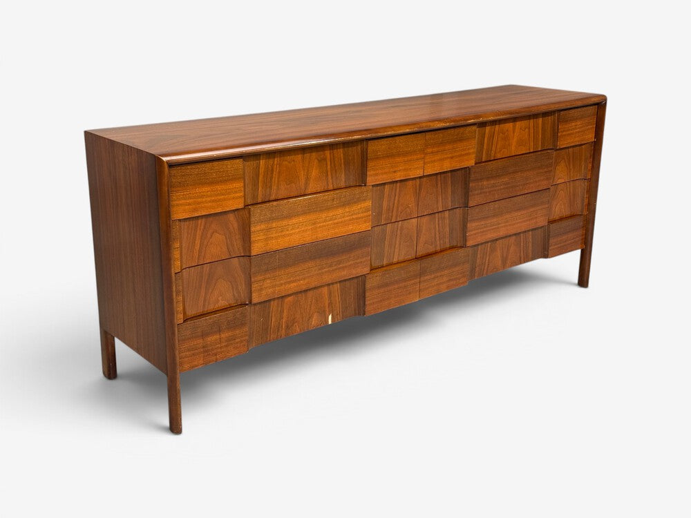 Edmond J. Spence, Sculptural Dresser, Walnut, Sweden, 1950s