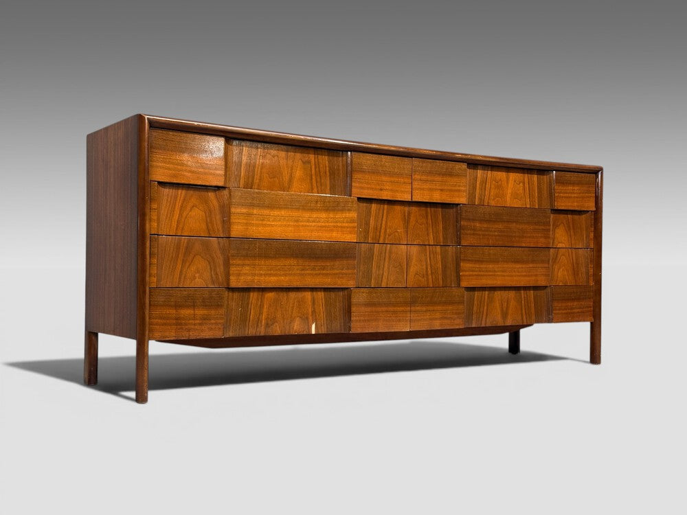 Edmond J. Spence, Sculptural Dresser, Walnut, Sweden, 1950s