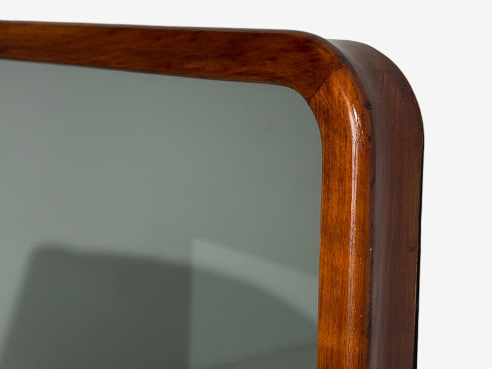 Edmond J. Spence, Large Wall Mirror, Walnut, Sweden, 1950s