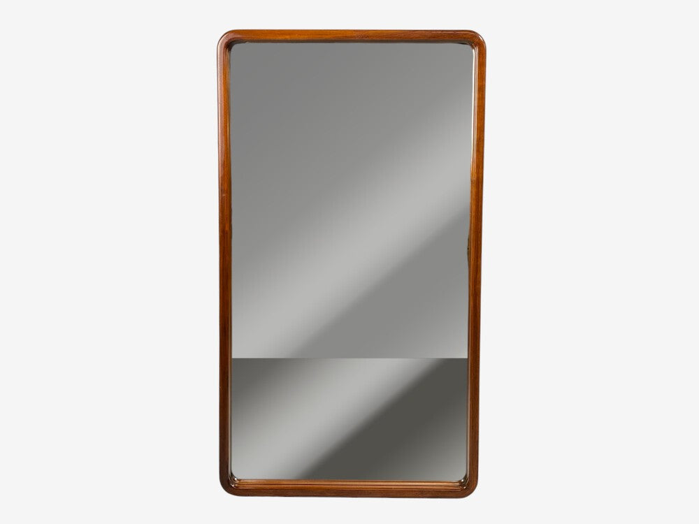 Edmond J. Spence, Large Wall Mirror, Walnut, Sweden, 1950s