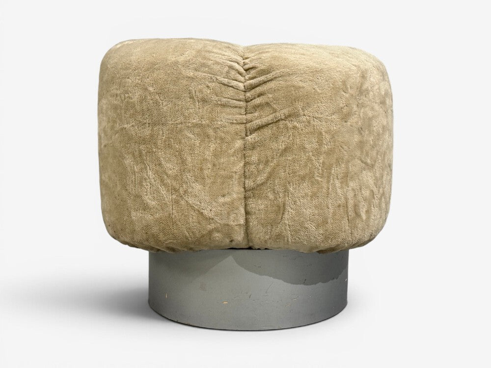 Italian Modern, Ottomans, Fabric, Painted Wood, Italy, 1930s