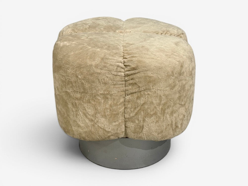 Italian Modern, Ottomans, Fabric, Painted Wood, Italy, 1930s