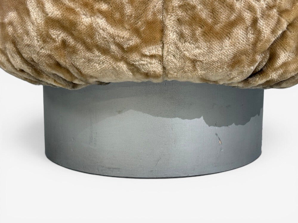Italian Modern, Ottomans, Fabric, Painted Wood, Italy, 1930s
