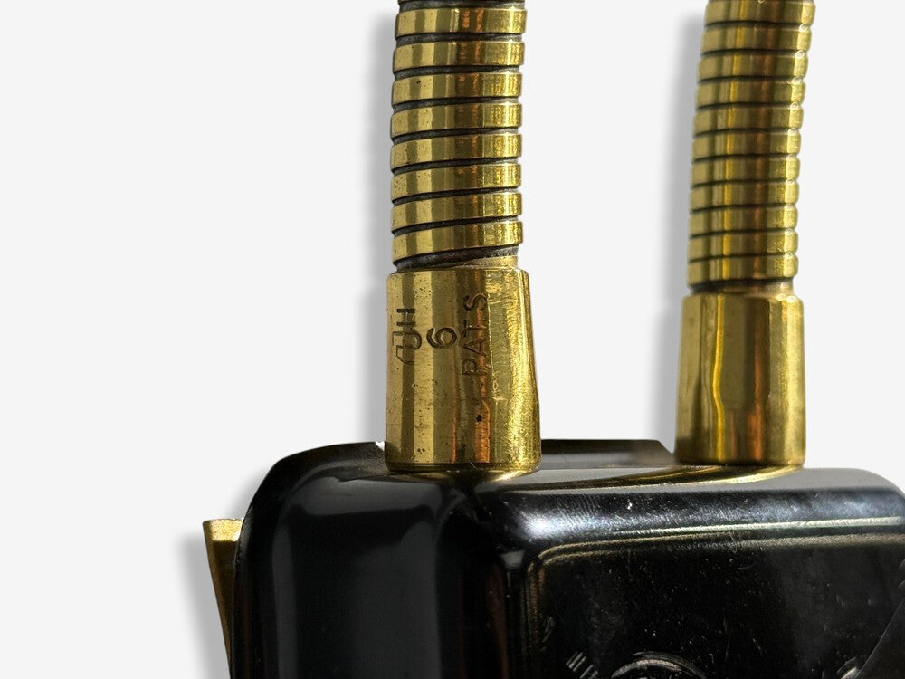 Upsala Armaturfabrik, Adjustable Wall Sconce, Black Metal, Brass, Sweden, 1960s