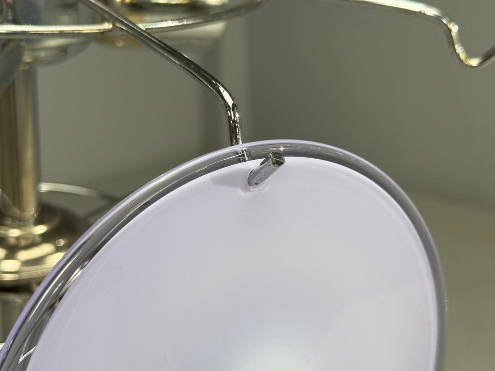Mid-Century Modern, Purple Murano Glass, Chrome, Pendant Light, 1960s
