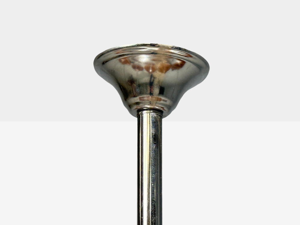 Mid-Century Modern, Orange Shell Motif Murano Glass, Pendant Light, 1960s