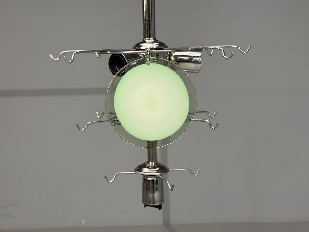 Mid-Century Modern, Mint Green Murano Glass, Pendant Light, 1960s