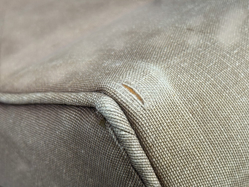 Milo Baughman, Scoop Lounge Chair, Iron, Brown Fabric, USA, 1950s
