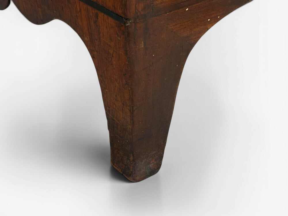 Georgian, Bow-Front Chest on Chest, Mahogany, Brass, England, 19th c.