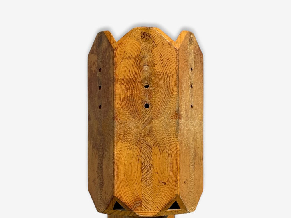 Swedish Modern, Pine, Wall Sconce, Sweden, 1970s