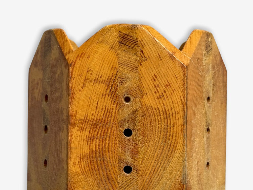 Swedish Modern, Pine, Wall Sconce, Sweden, 1970s