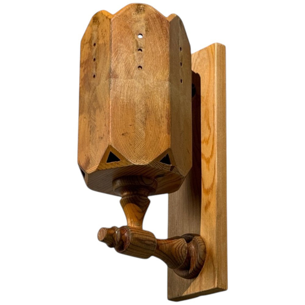 Swedish Modern, Pine, Wall Sconce, Sweden, 1970s