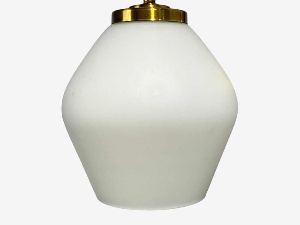 Swedish Modern, Double Wall Sconce, Brass, Glass, Sweden, 1980s
