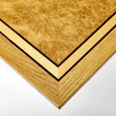 David Linley, Inlaid Dining Table, Burlwood Oak, United Kingdom, 2000s