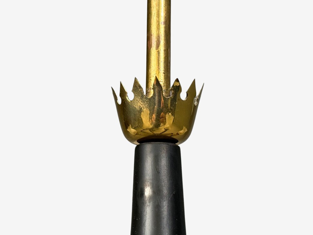 Swedish Modern, Pendant Light, Brass, Glass, Sweden, 1950s