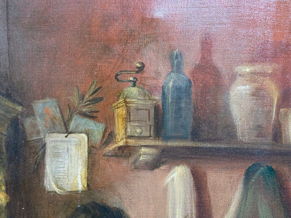 Oil on Canvas, Mother and Child, Signed A. Ripa, France, 19th/20th c.