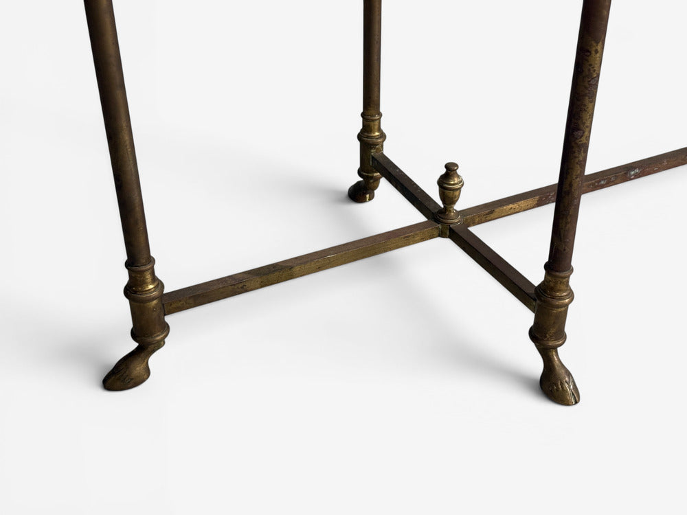 LaBarge, German Modern, Console Table, Brass, Glass, Germany, 1970s