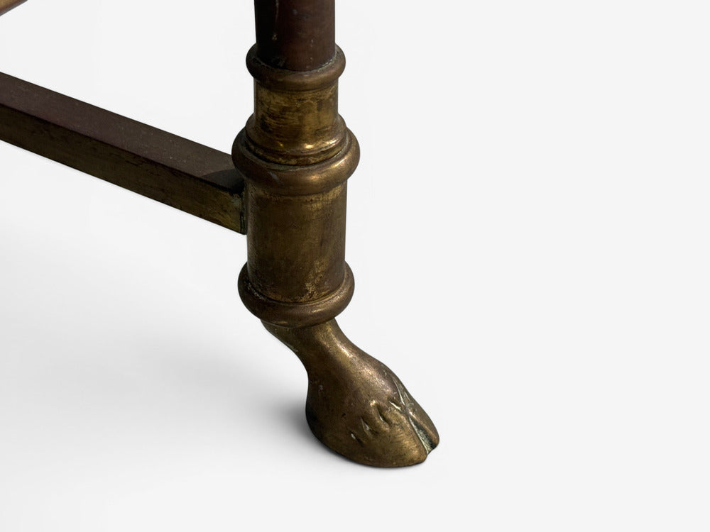 LaBarge, German Modern, Console Table, Brass, Glass, Germany, 1970s