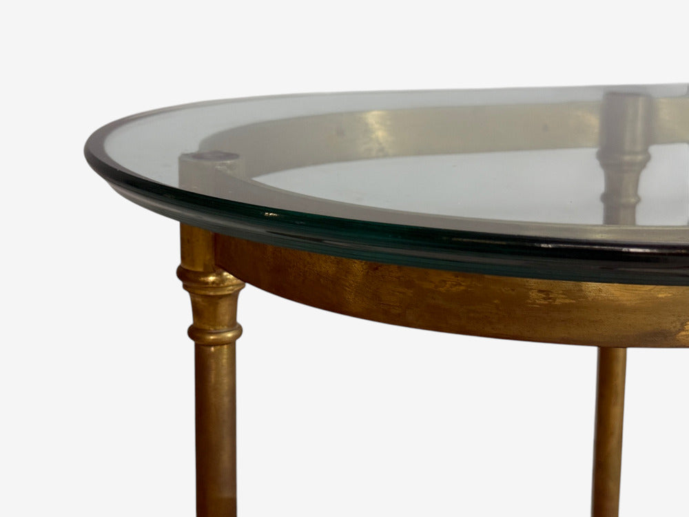 LaBarge, German Modern, Console Table, Brass, Glass, Germany, 1970s