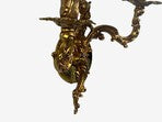 Louis XV Rococo Style, Candle Holder Sconces or Wall Lights, Bronze, Plastic, France, 20th c.