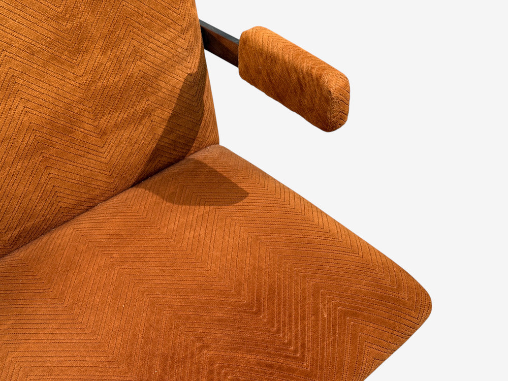 Milo Baughman, Six Dining Chairs, Chrome, Fabric, USA, 1970s