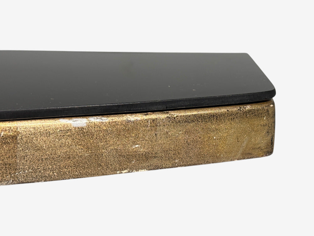 Grosfeld House attr., Hollywood Regency, Shell Console, Silver Leaf, USA, 1970s