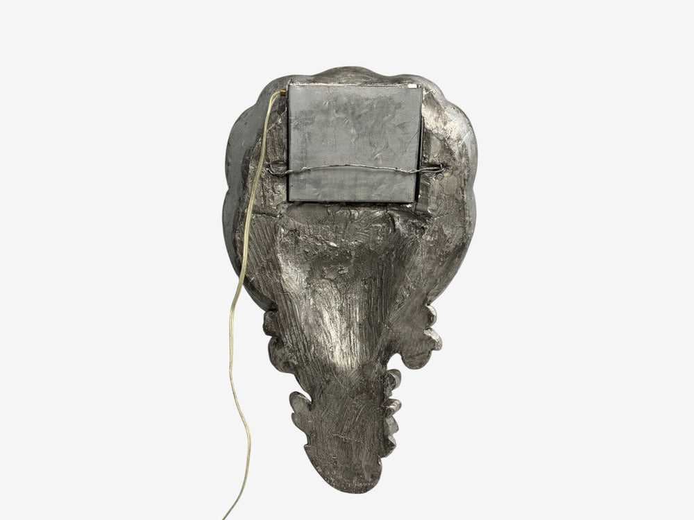 Grosfeld House attr., Large Shell Wall Sconces, Silver Leaf, USA, 1970s