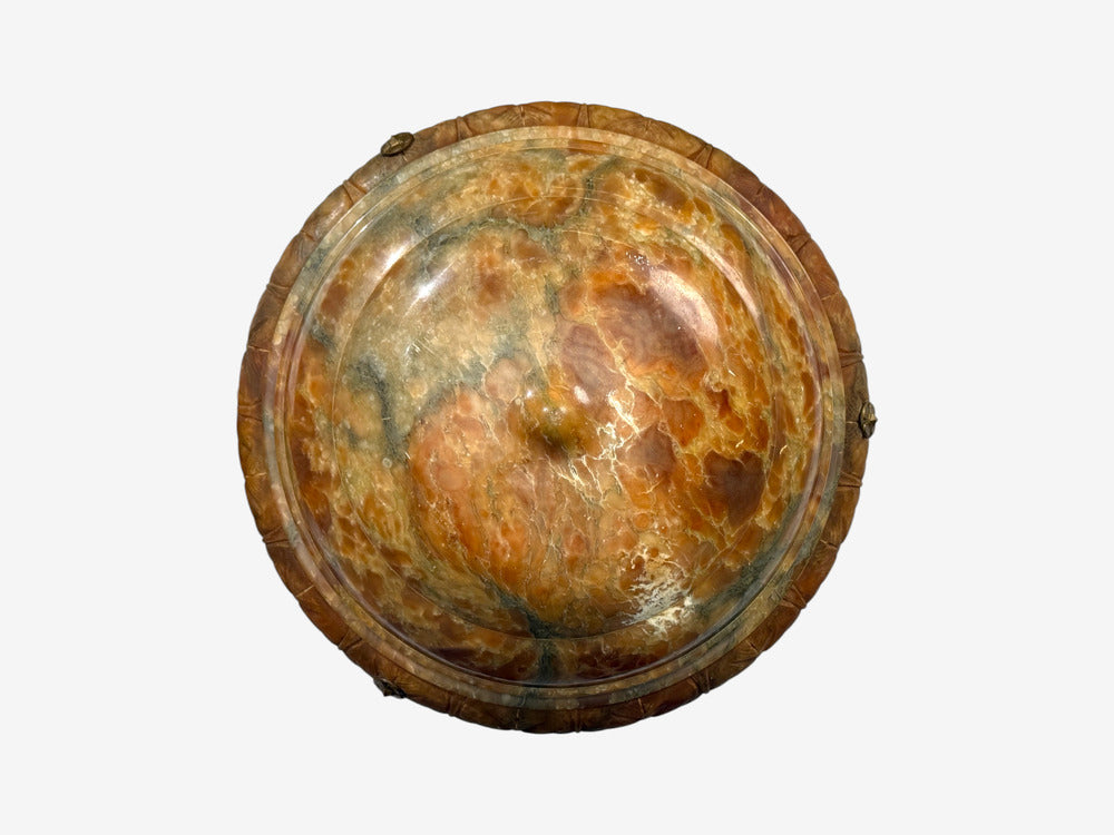 Swedish Art Deco, Pendant Light, Rope, Alabaster, Sweden, 1930s
