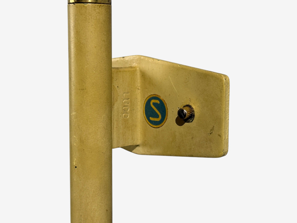 AJH, Adjustable Wall Sconces, Lacquered Metal, Brass, Sweden, 1950s