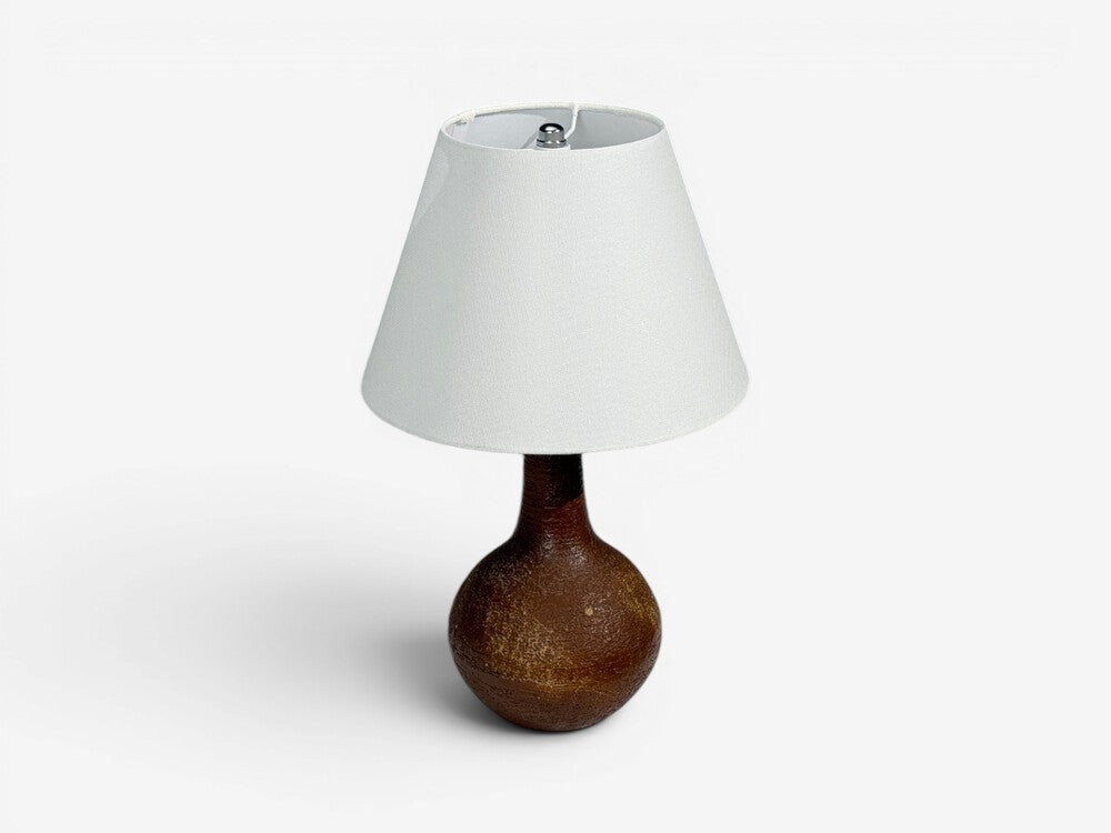 Søholm Stentøj, Danish Modern, Table Lamp, Burnt Orange Ceramic, Denmark, 1960s