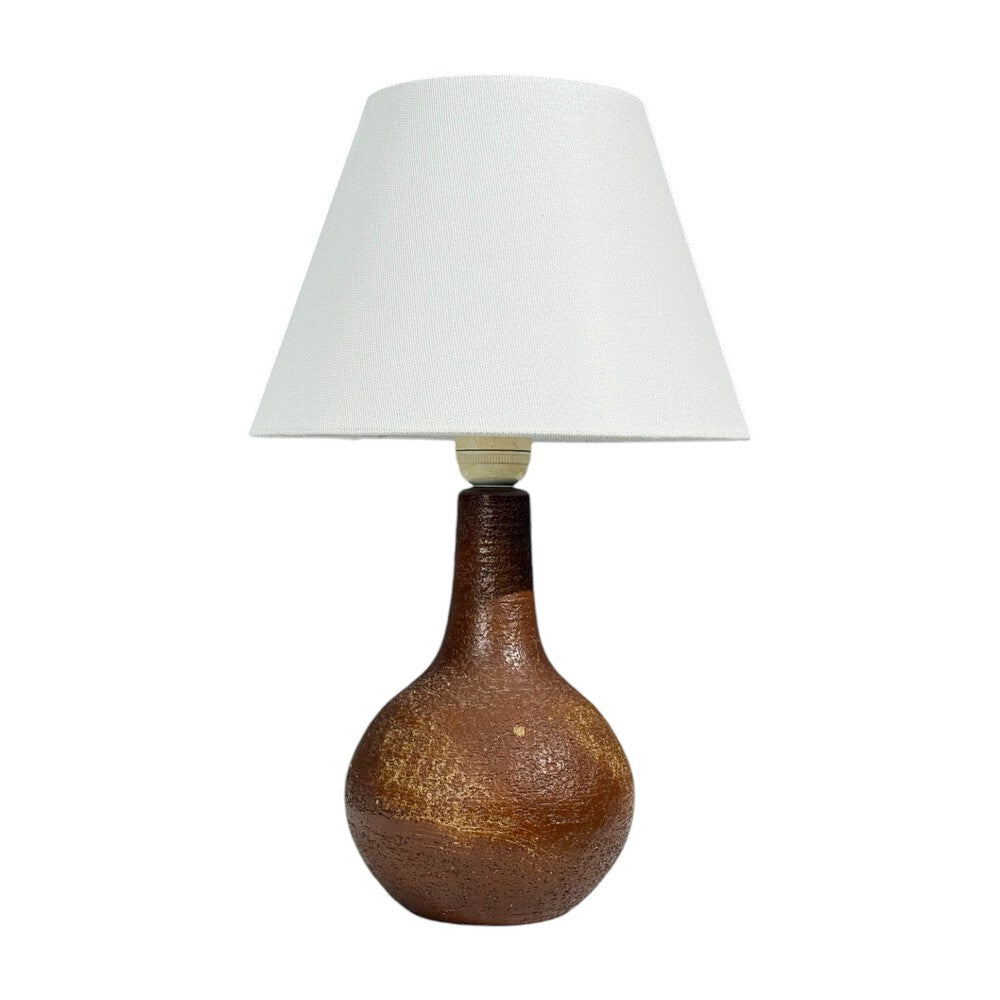 Søholm Stentøj, Danish Modern, Table Lamp, Burnt Orange Ceramic, Denmark, 1960s