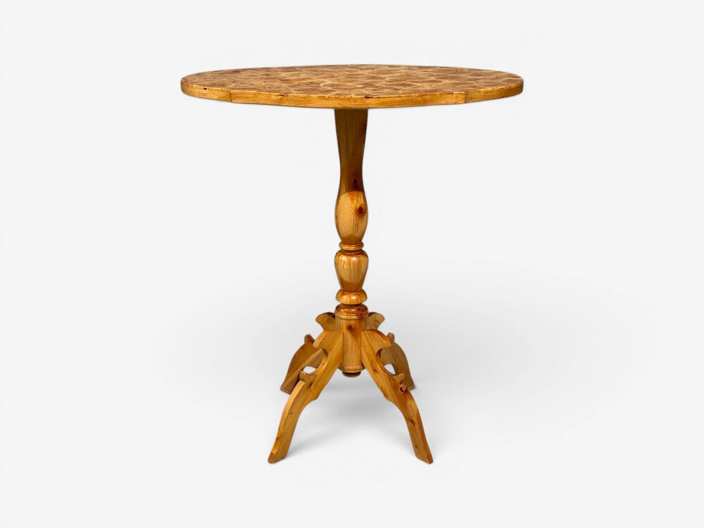 Swedish Modern, Side Table, Pine, Sliced Log, Sweden, 1960s