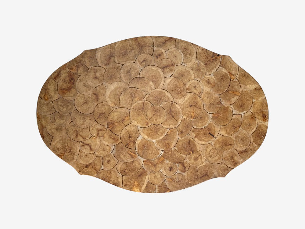Swedish Modern, Side Table, Pine, Sliced Log, Sweden, 1960s