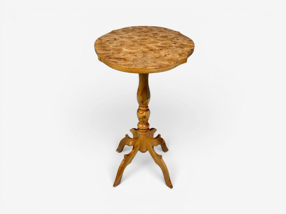 Swedish Modern, Side Table, Pine, Sliced Log, Sweden, 1960s