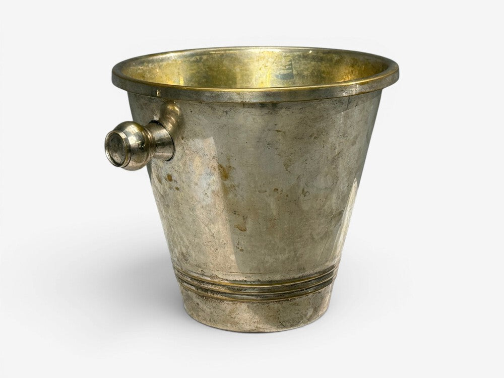 Art Deco Style, Champage or Ice Bucket, Silverplate, France, 20th c.