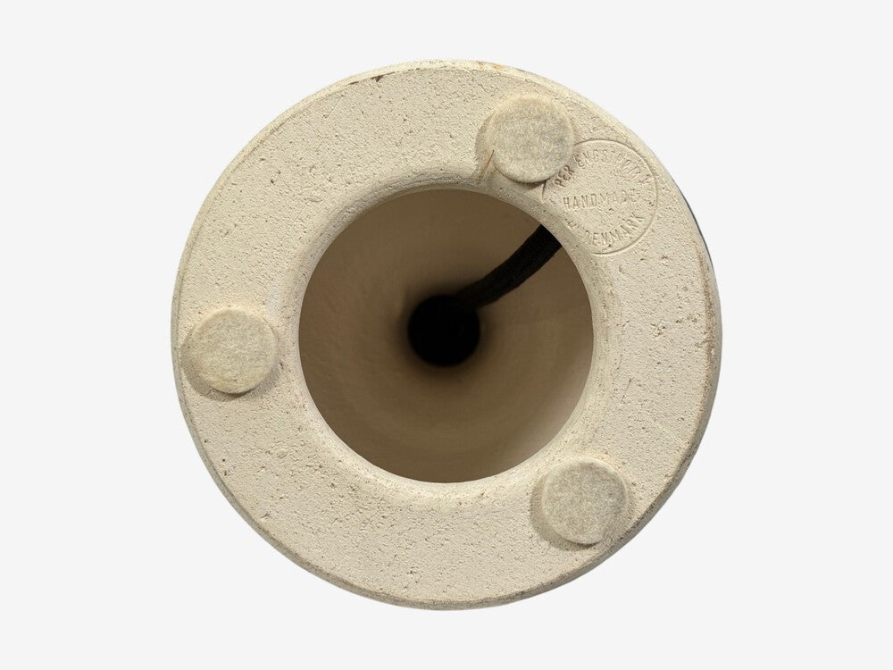 Per Engstrom, Small Table Lamp, Beige Ceramic, Denmark, 1970s