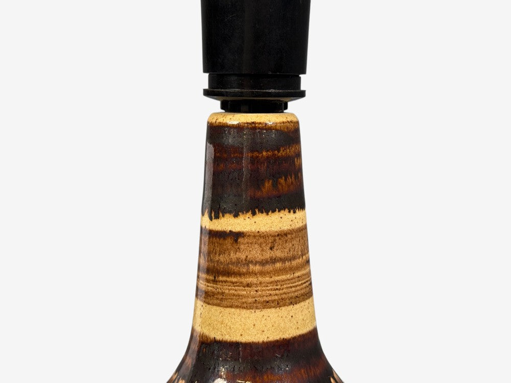 Per Engstrom, Small Table Lamp, Beige Ceramic, Denmark, 1970s