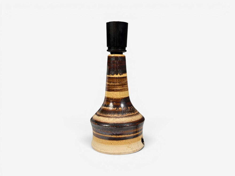 Per Engstrom, Small Table Lamp, Beige Ceramic, Denmark, 1970s