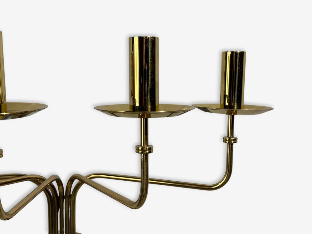 Tommi Parzinger, Candleholder Sconces, Polished Brass, Metal, USA c. 1955