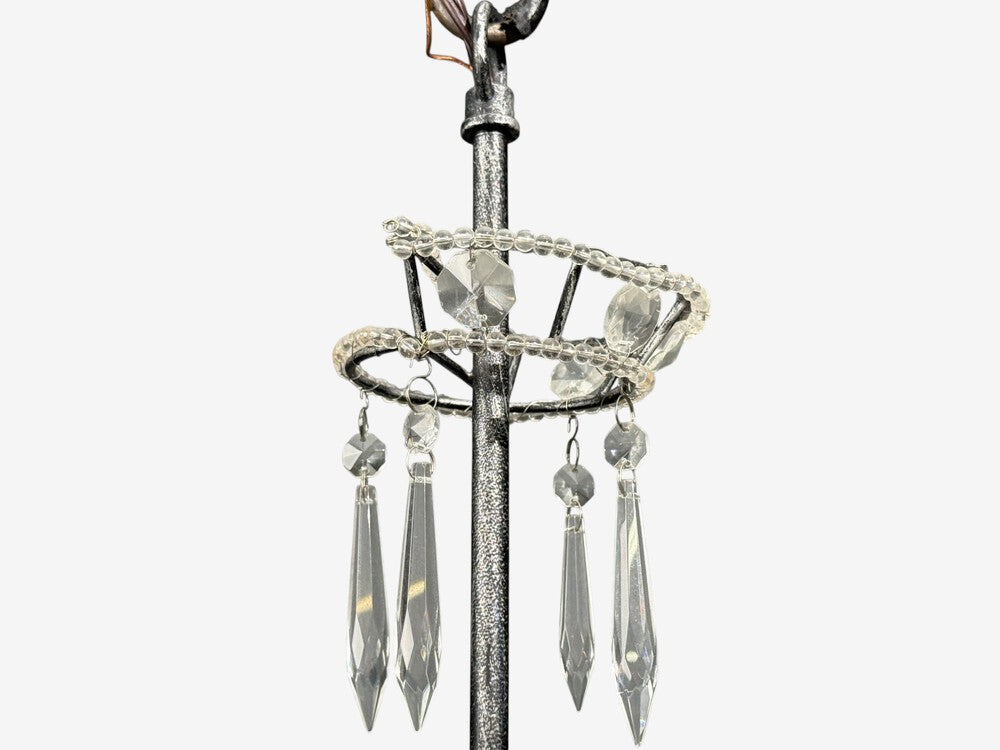 Neoclassical Style, Large Sail Boat Chandelier, Iron, Crystal, 2000s