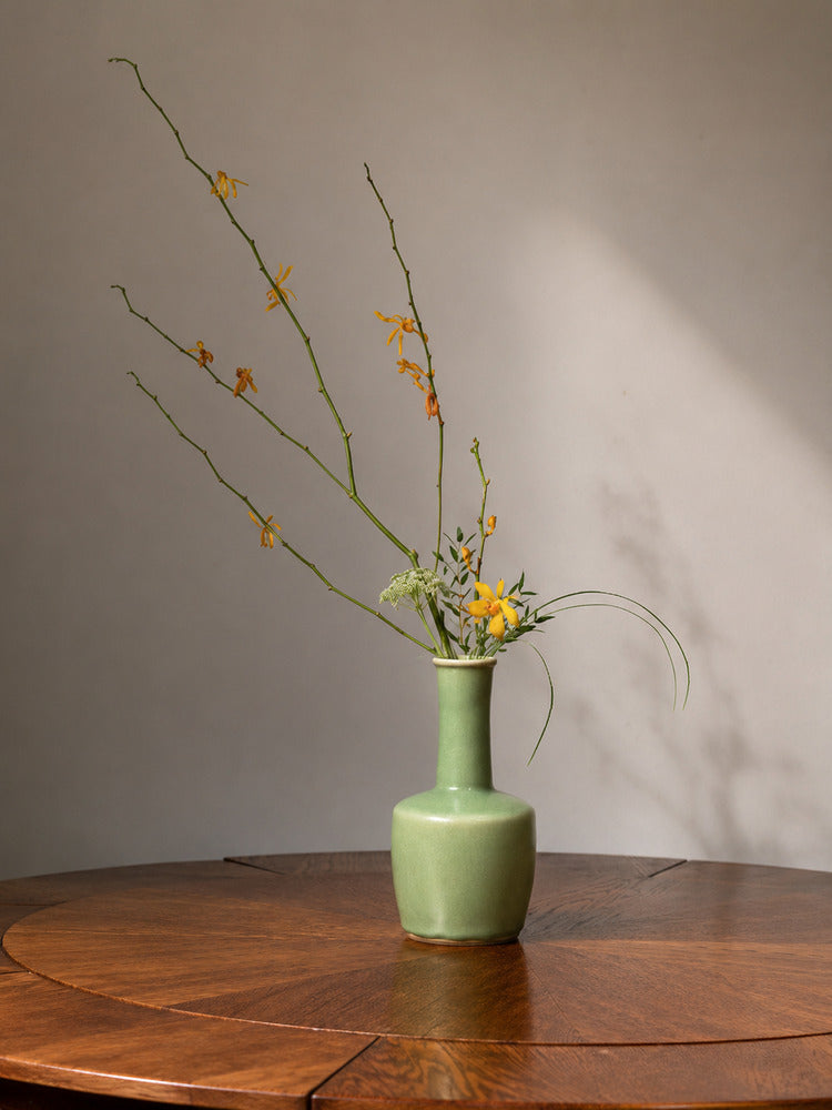 Longquan-Style Celadon Glazed Vase, Qing Dynasty, China, 19th c.