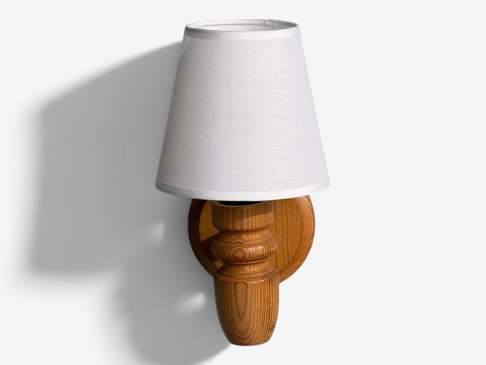 Magnafon Belysning APS, Danish Modern, Wall Sconce, Pine, Denmark, 1960s