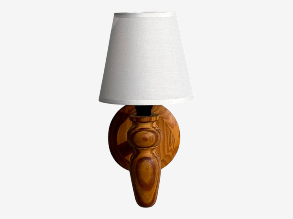 Swedish Modern, Wall Sconce, Pine, Sweden, 1960s